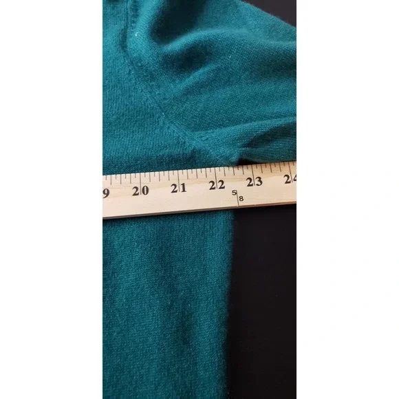 The Commons Sweater Mens XL Peacock Green 100% Cashmere Cozy Holiday Giftable